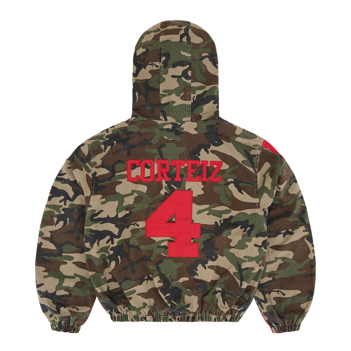 Corteiz Emblem Ripstop Jacket - Woodland Camo