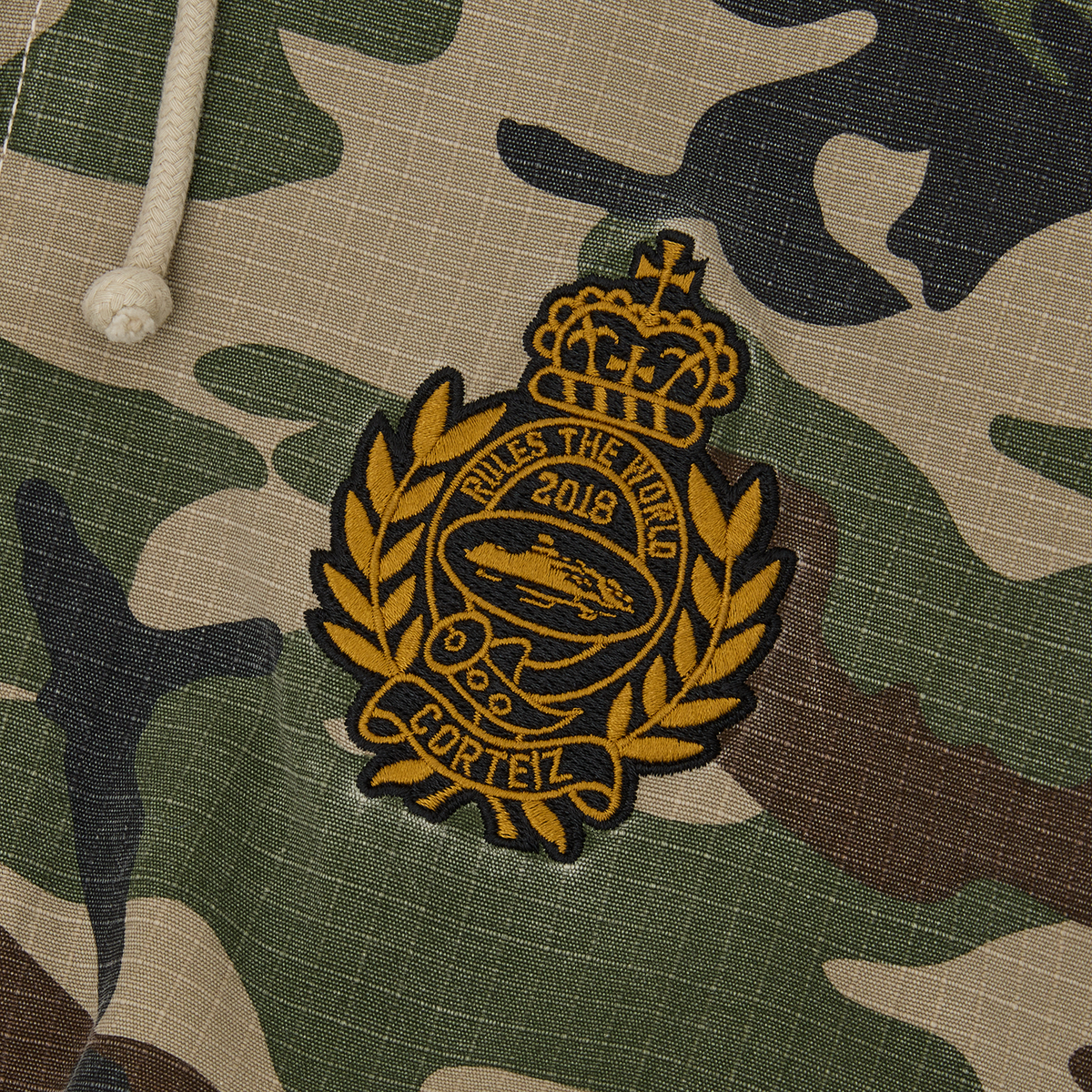 Corteiz Emblem Ripstop Jacket - Woodland Camo