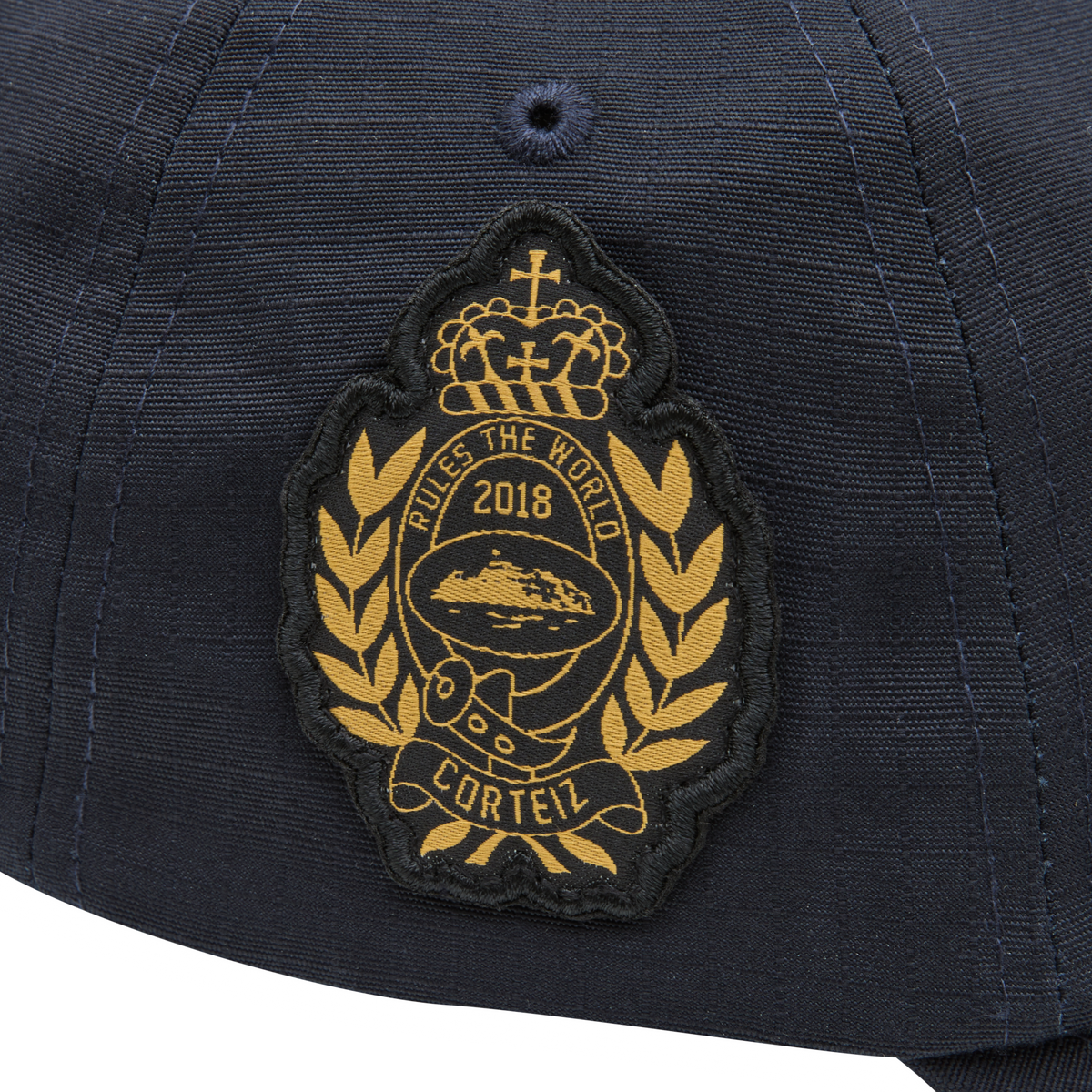 Corteiz Emblem Ripstop Cap - Navy