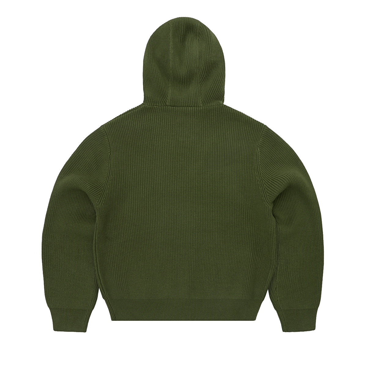 Corteiz Huey Knit Hoodie - Olive
