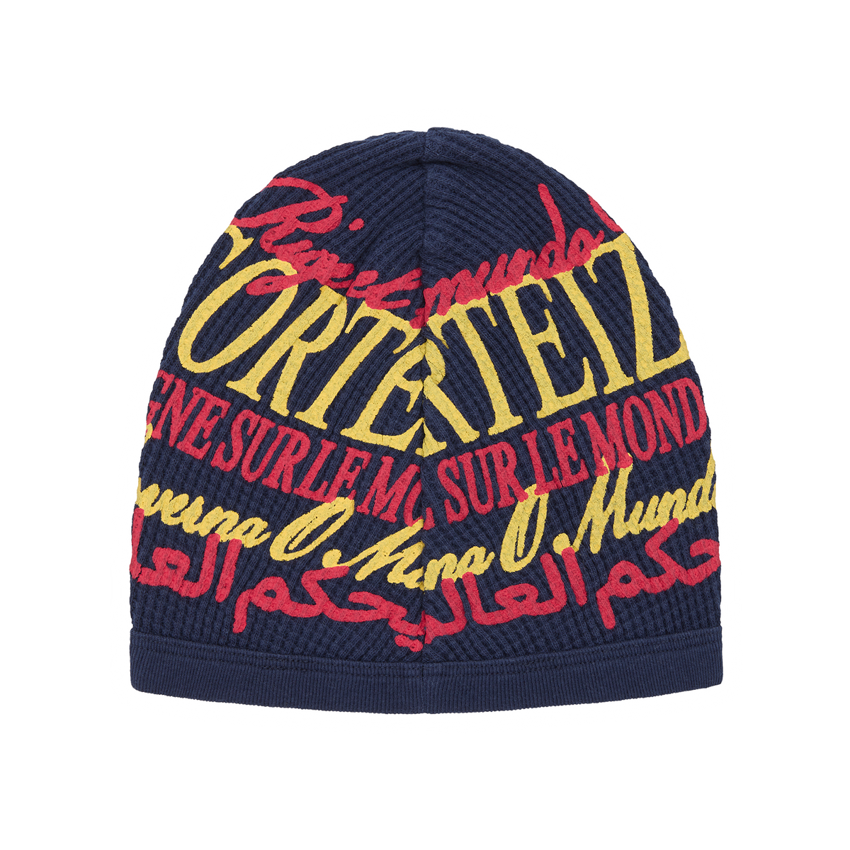 Corteiz Worldwide Waffle Beanie - Navy