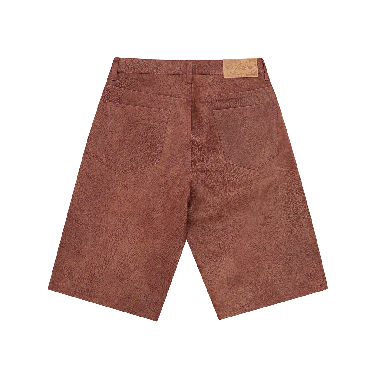 Corteiz Ardwear Leather Short - Rust