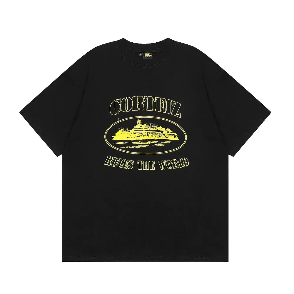 T-Shirt Rules The World Jaune