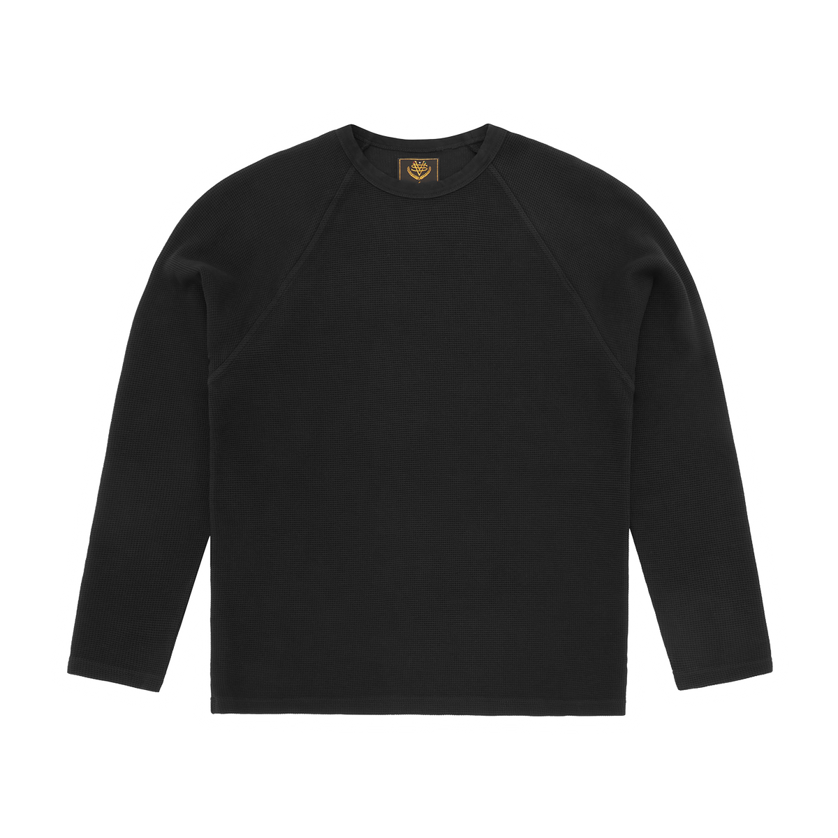 Corteiz Star Raglan Waffle Thermal - Black