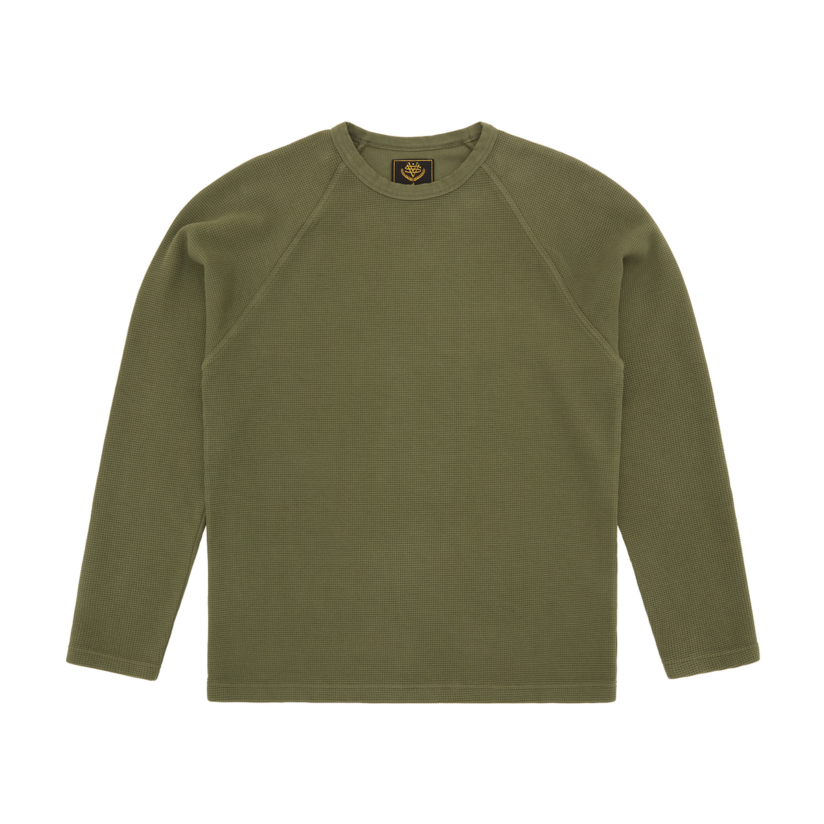 Corteiz Star Raglan Waffle Thermal - Olive