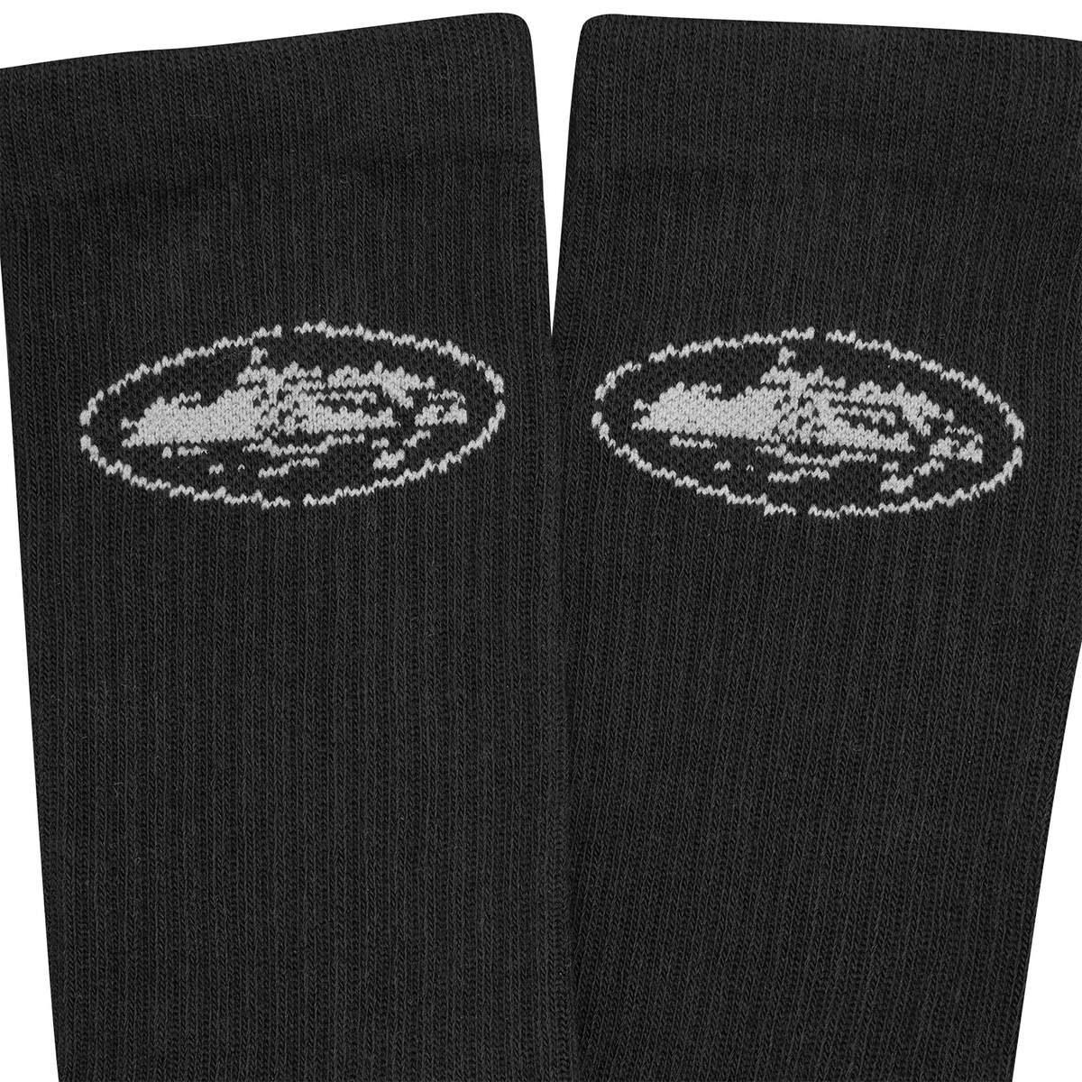 Corteiz Stencil Island Socks (2 Pack) - Black