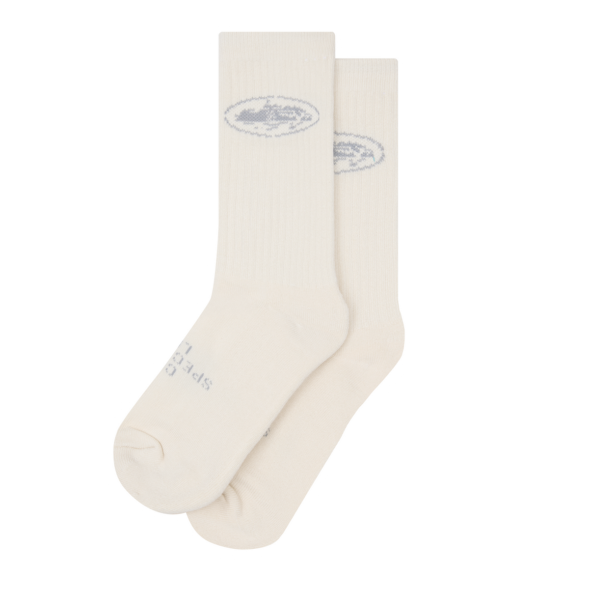 Corteiz Stencil Island Socks (2 Pack) - Cream