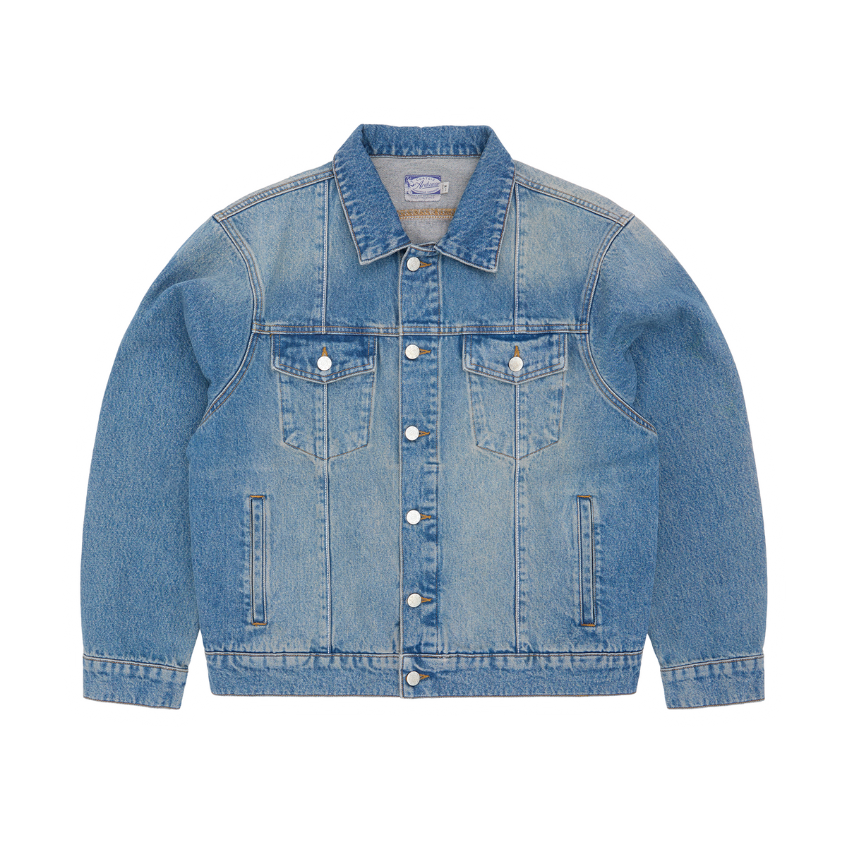 Corteiz Stitch Down Denim Jacket - Faded Indigo