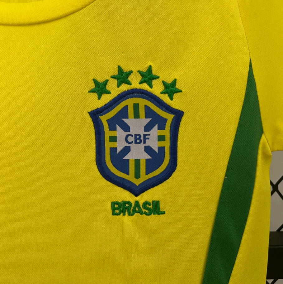 Maillot Brazil 2002 Home Kids Size