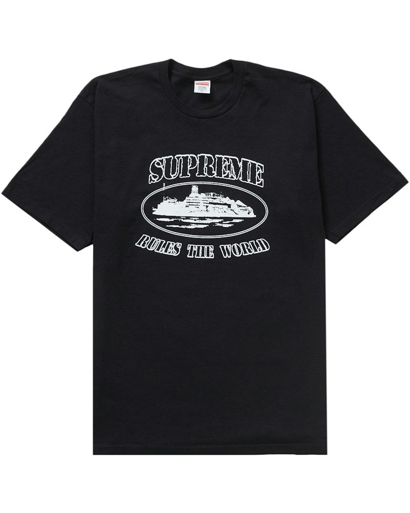 Supreme x Corteiz Rules The World Tee - Black