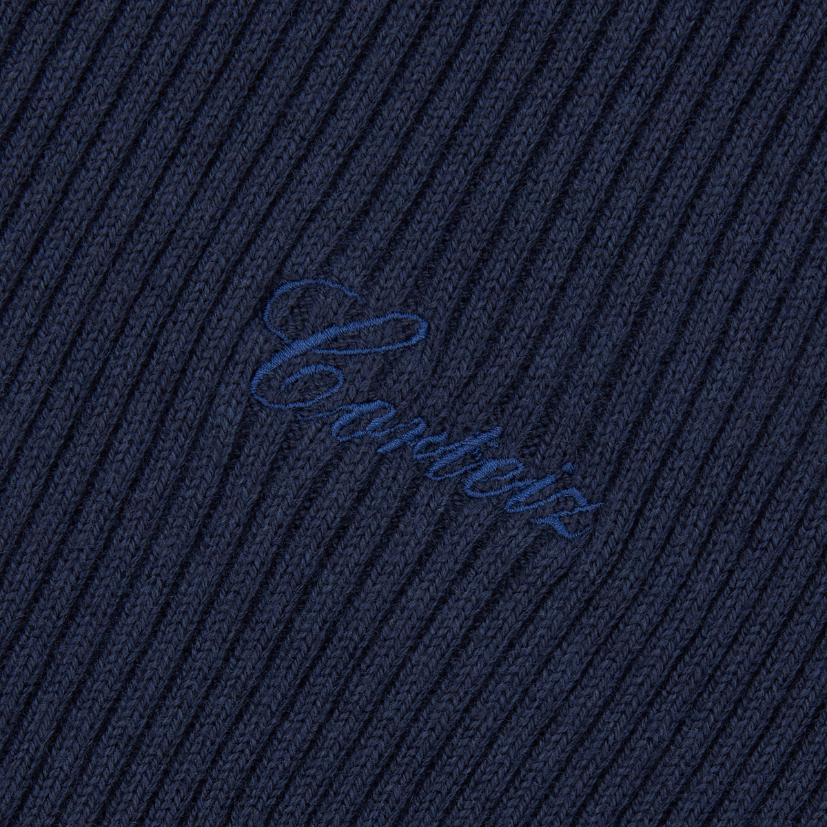 Corteiz VVS Rib Knit Zip Up - Navy