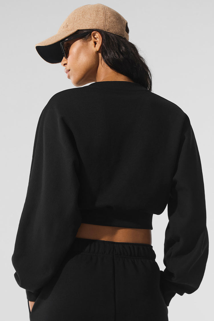 Accolade Cropped Crewneck Sweater