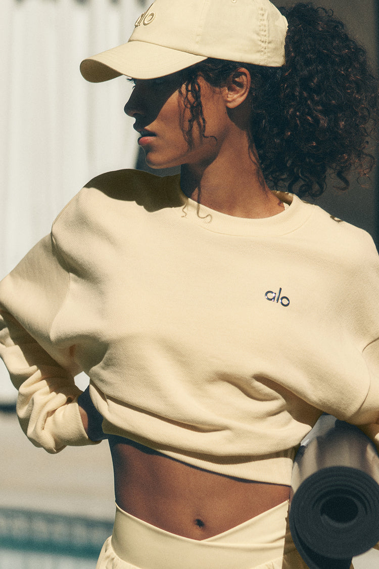 Accolade Cropped Crewneck Sweater