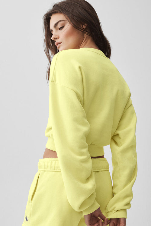 Accolade Cropped Crewneck Sweater