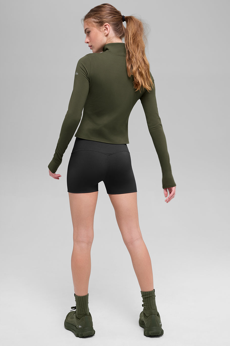 Long-Sleeve ALO Softsculpt Precision 1/4 Zip Sweater