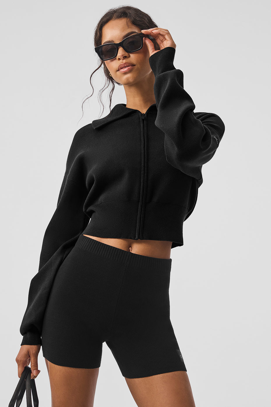 Short Knit Scholar Full-Zip Jacket