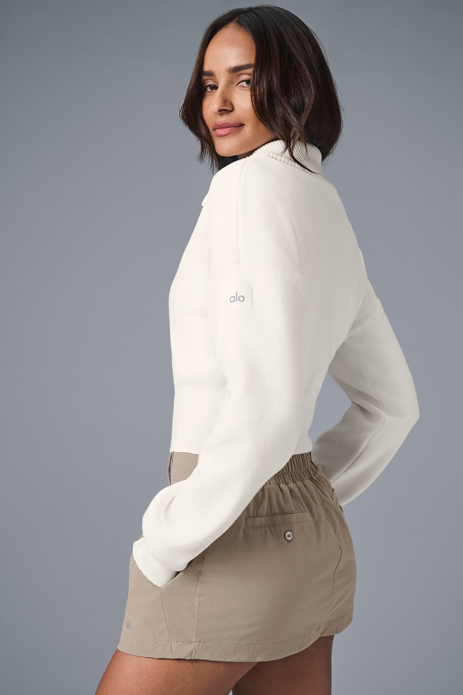 Short Knit Scholar Full-Zip Jacket