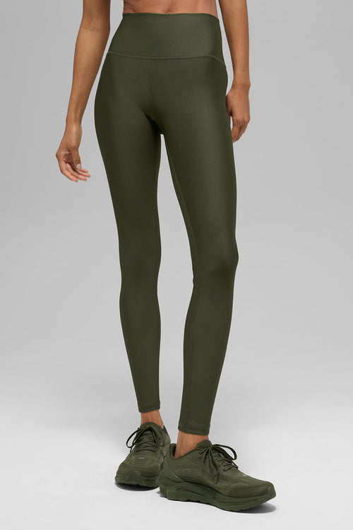 Airbrush 7/8 Olive Green Legging