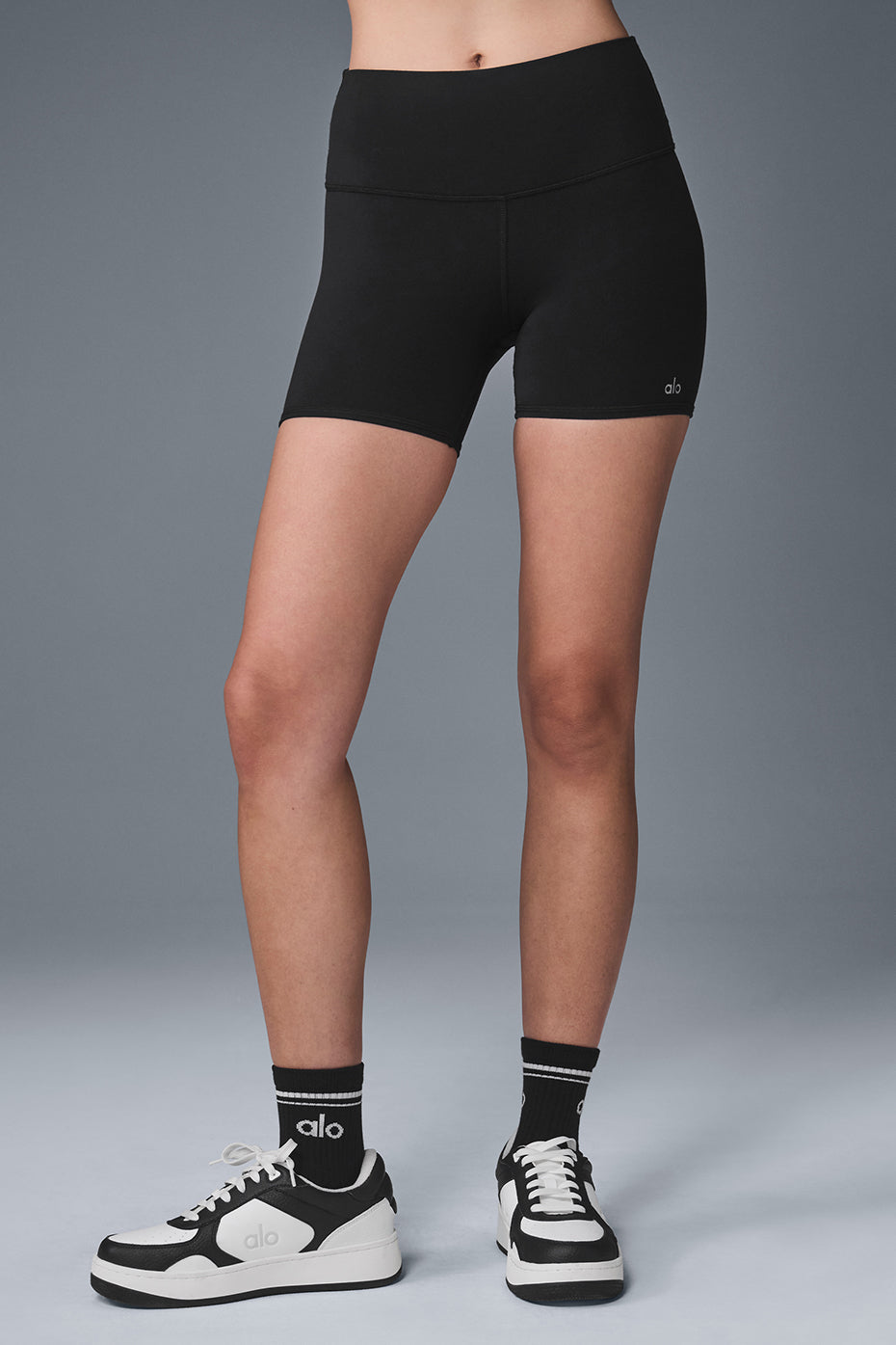 Biker High-Waist Airbrush 5" Short