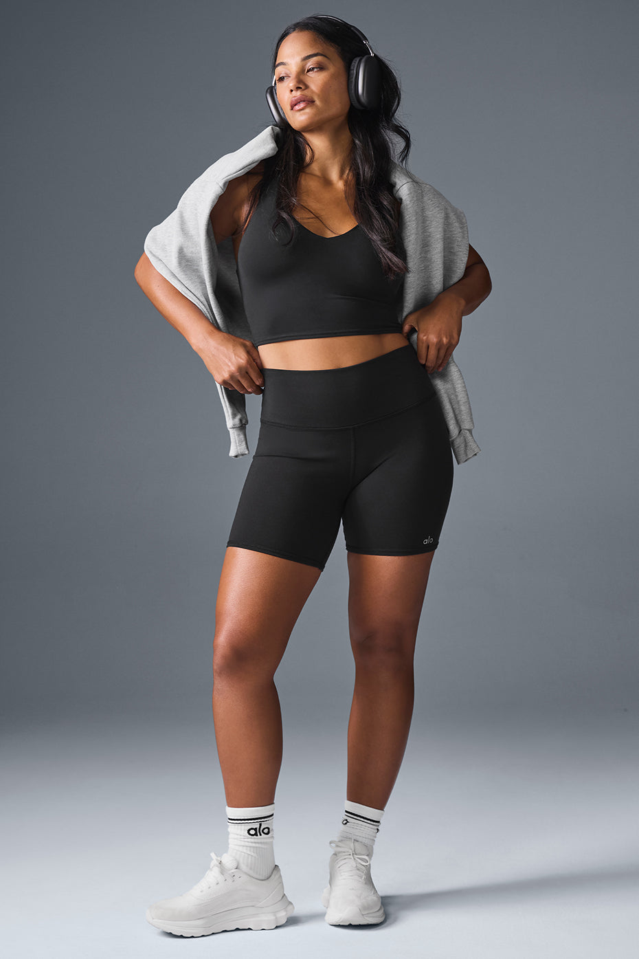 Biker High-Waist Airbrush 5" Short