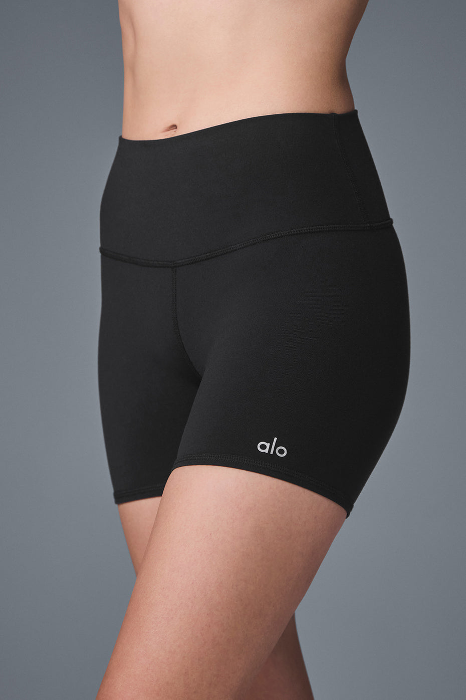 Biker High-Waist Airbrush 5" Short