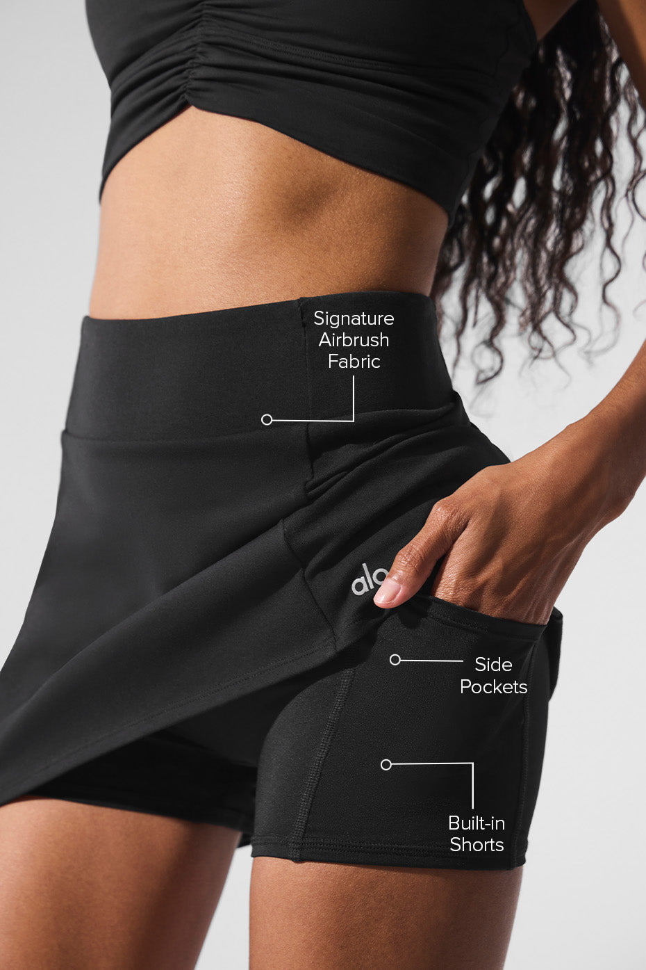Tennis High-Waist Airbrush Good Form Skirt