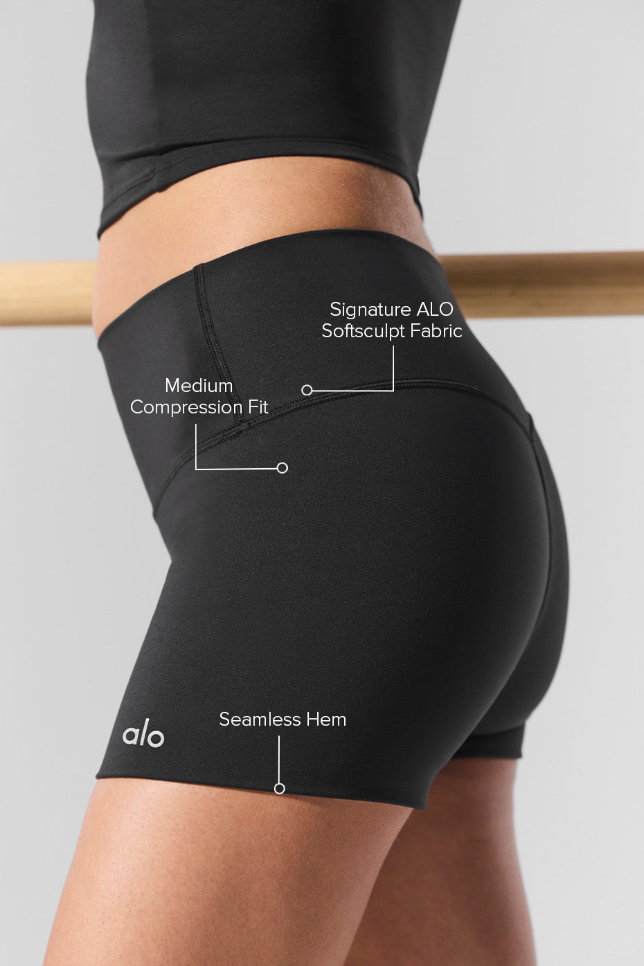 Precision High-Waist ALO Softsculpt 3 Short