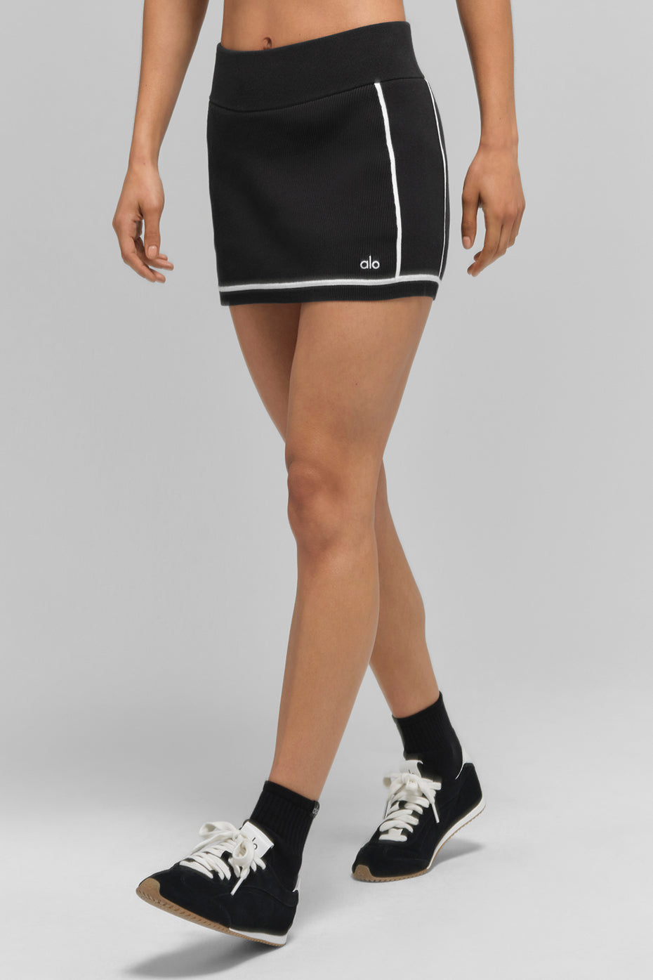 Mini Skirt Highline Ribbed Knit