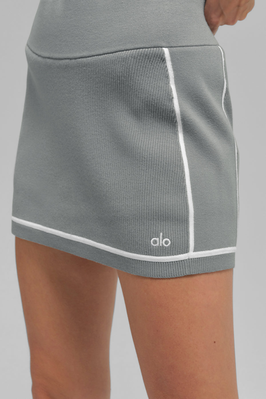 Mini Skirt Highline Ribbed Knit