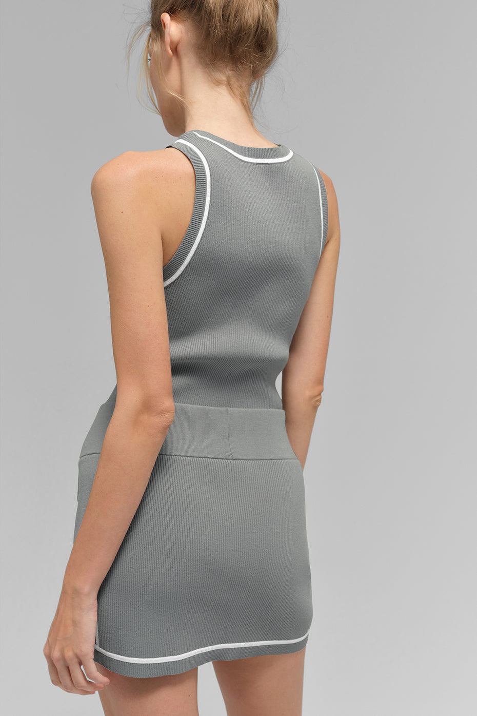Mini Skirt Highline Ribbed Knit
