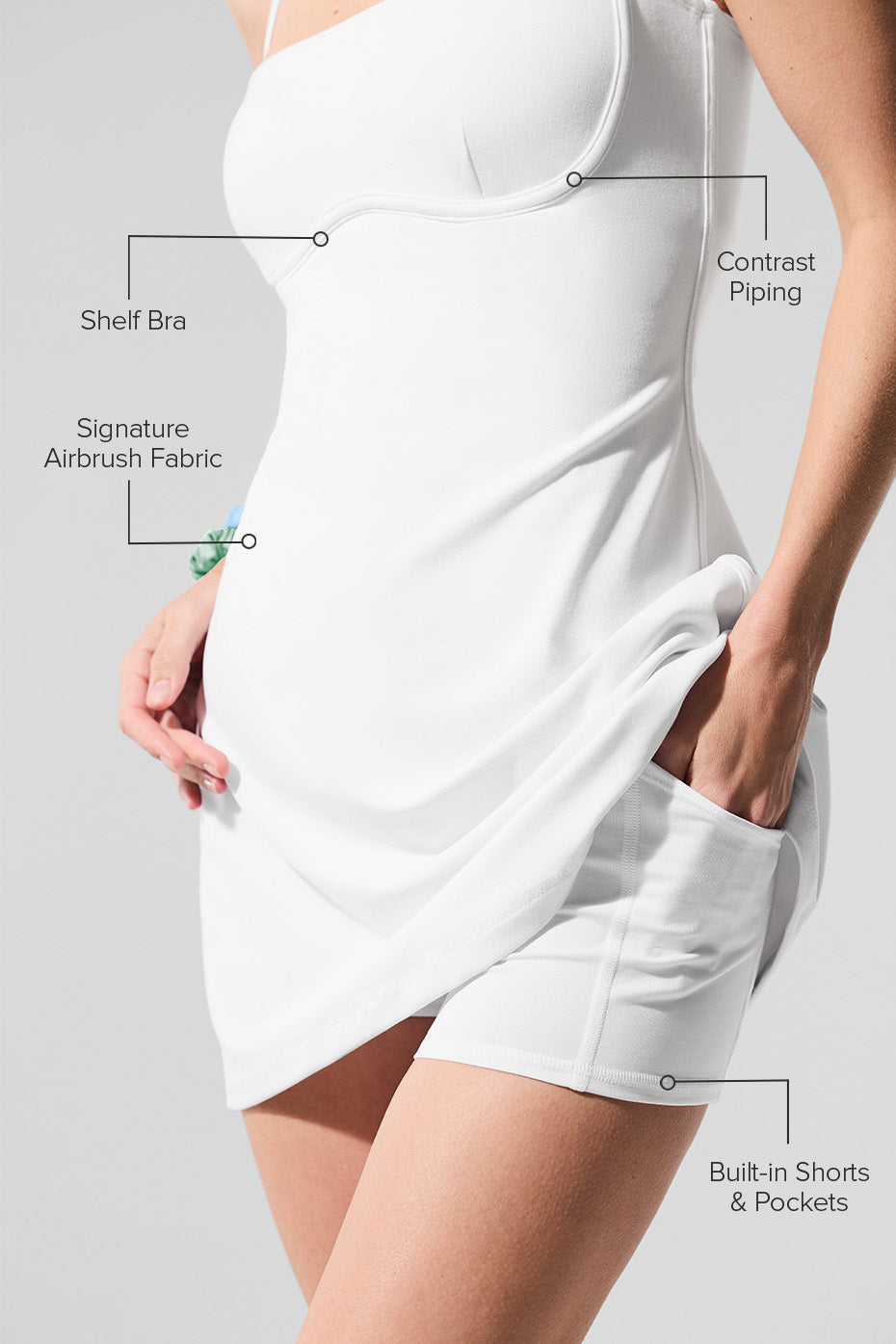 Sleek Airbrush Dress