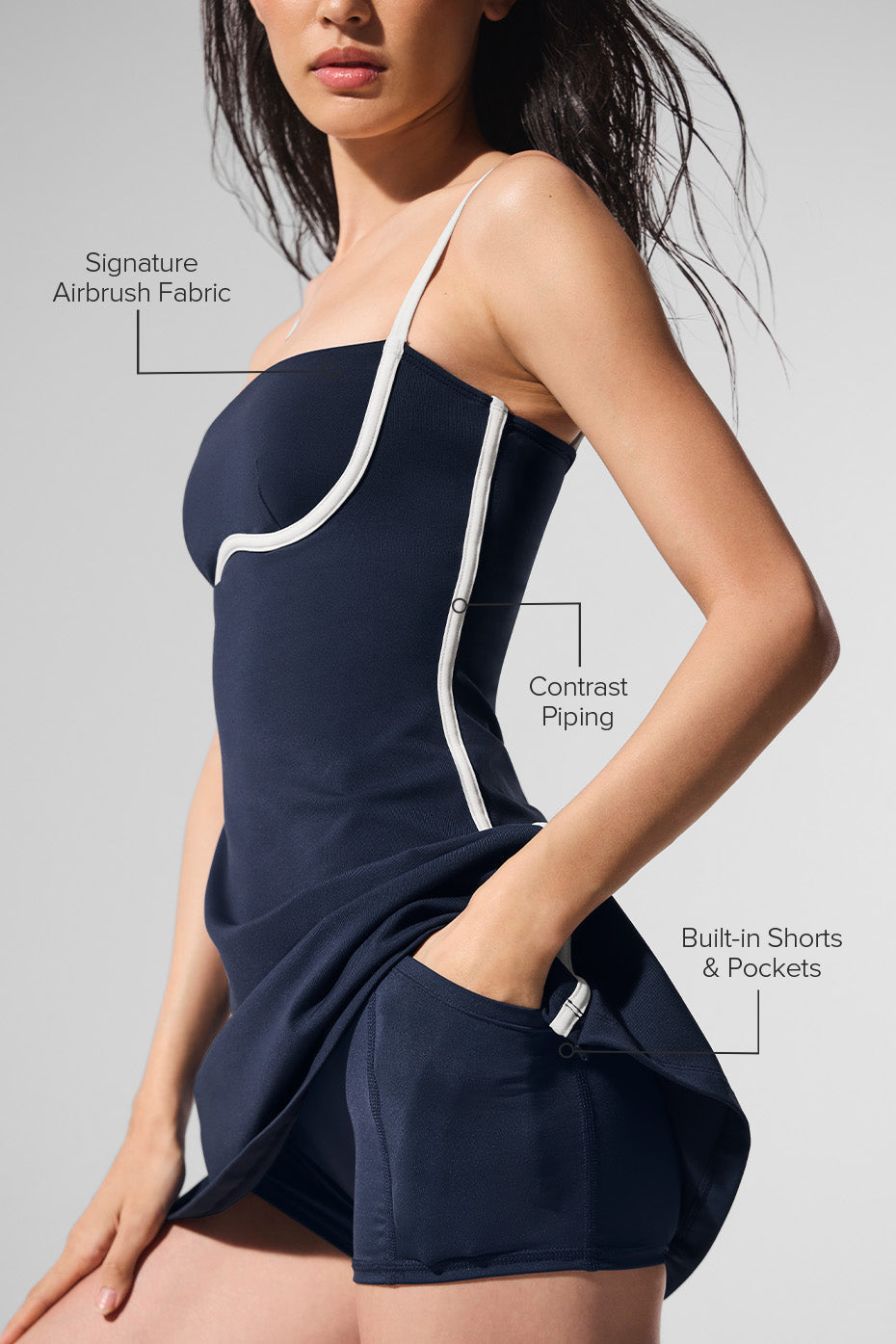 Sleek Airbrush Dress
