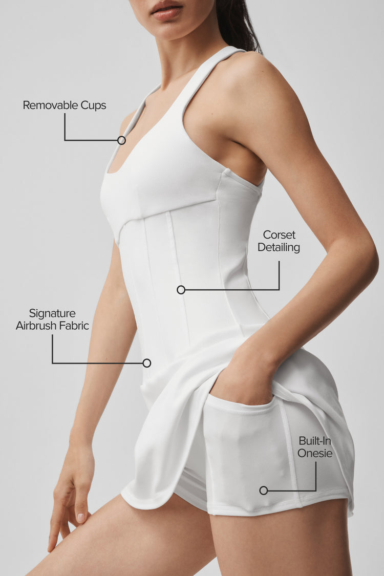 Tennis Airbrush Sparks Fly Corset Dress