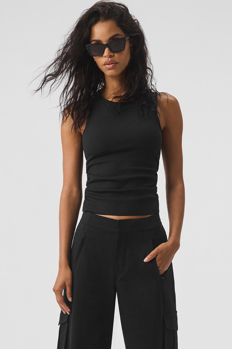 Ribbed Pointelle Tank