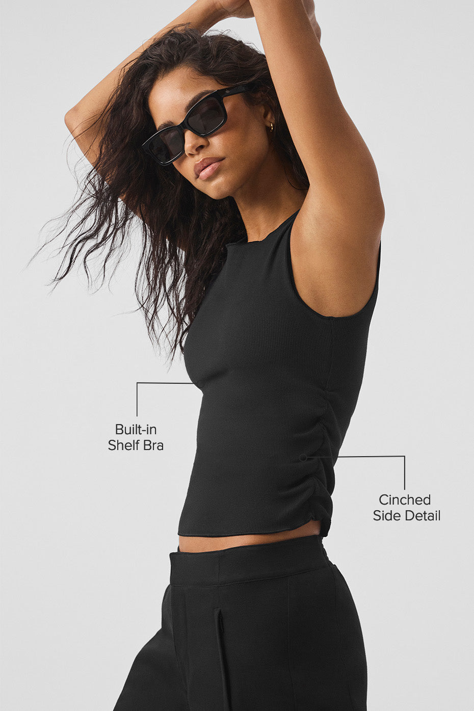 Ribbed Pointelle Tank