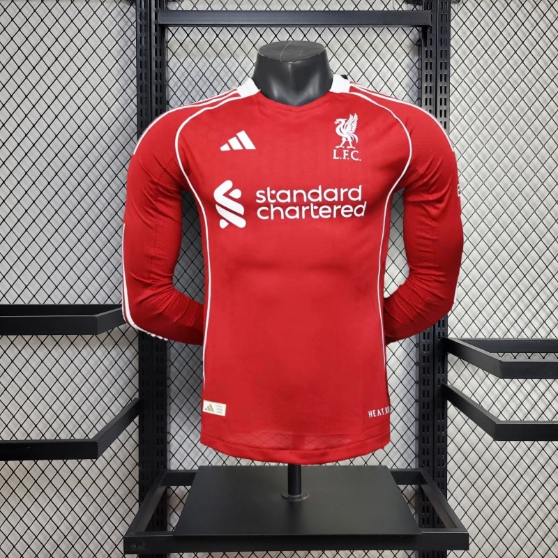 2025/2026 Liverpool Home Long Sleeve