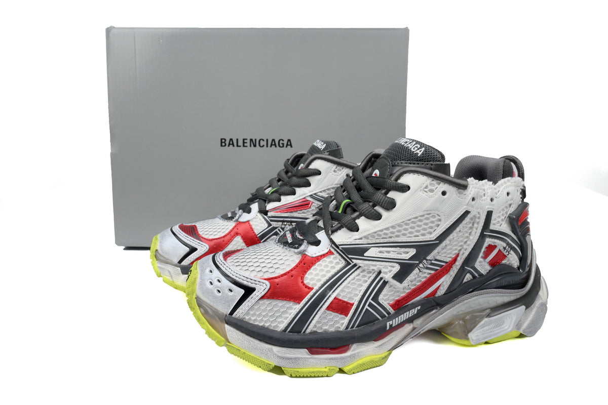 BALENCI Runner Blanc Noir Rouge