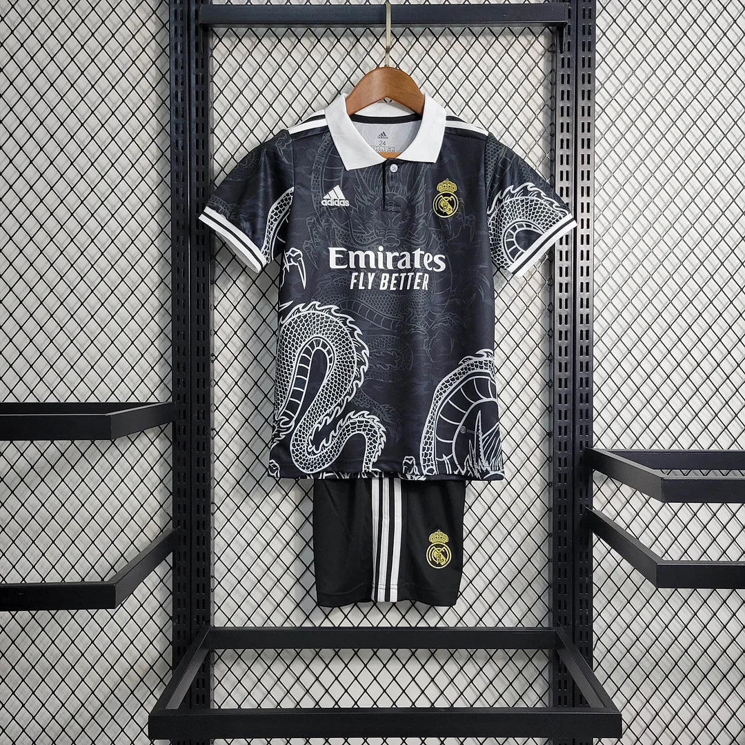 Maillot Real Madrid Dragón Negro Limited Kids Size
