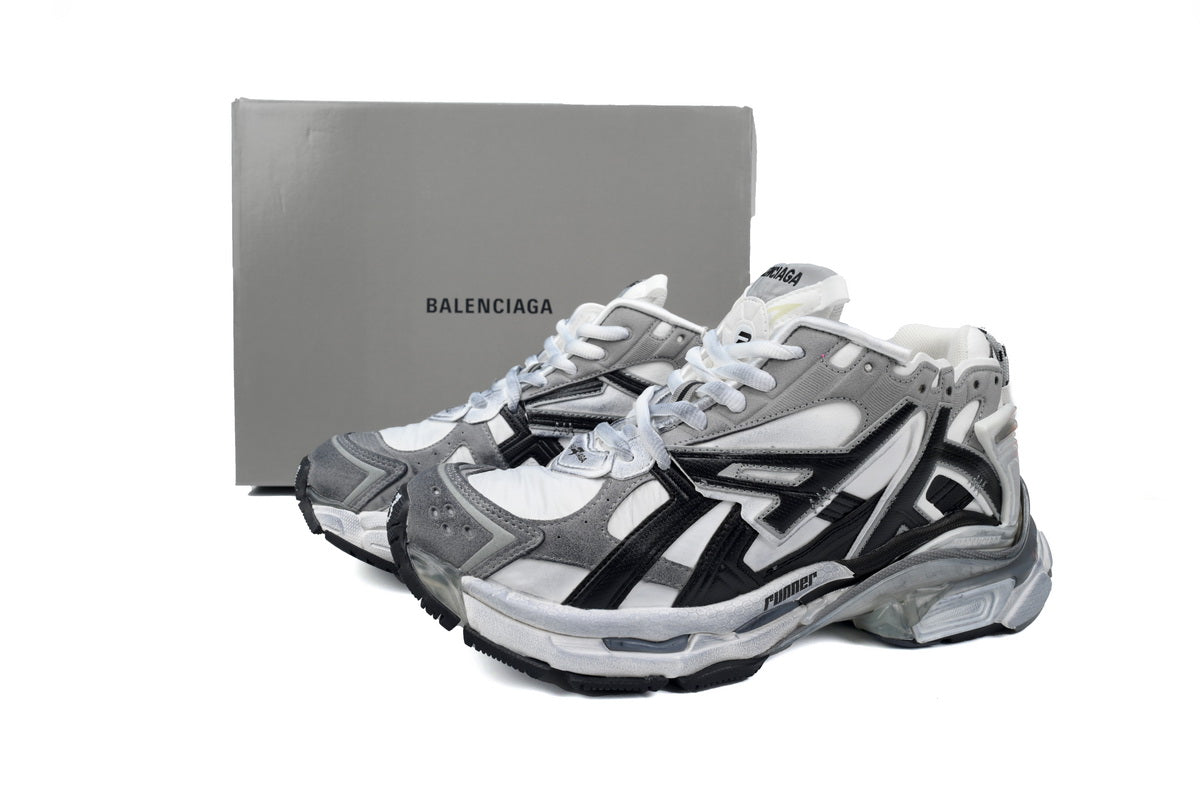 BALENCI Runner Blanc Noir Gris