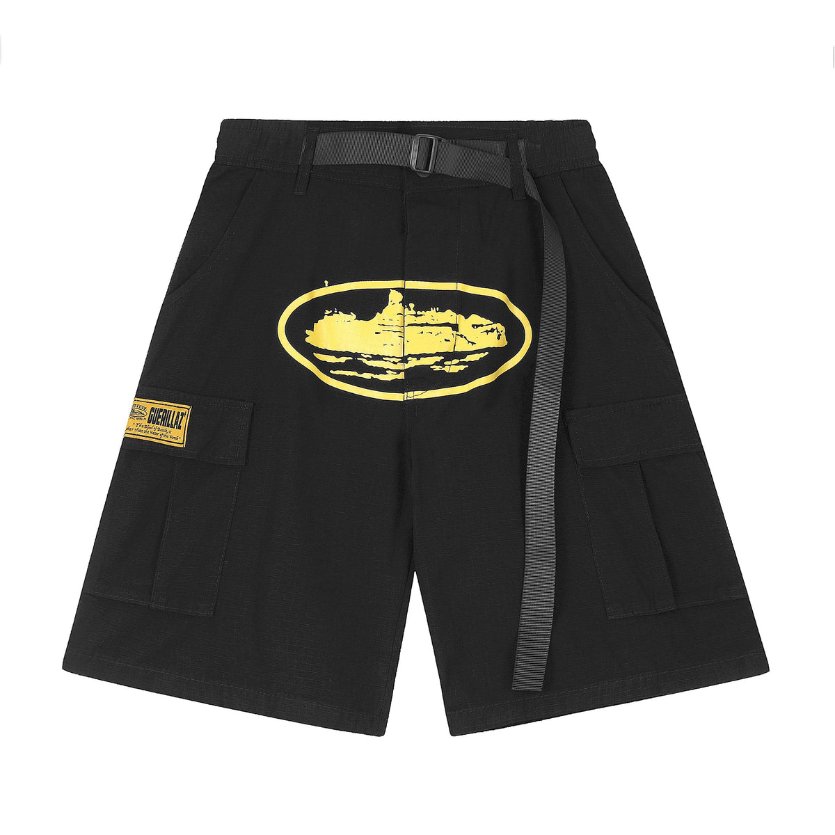 Short Alcatraz Cargo Noir Jaune