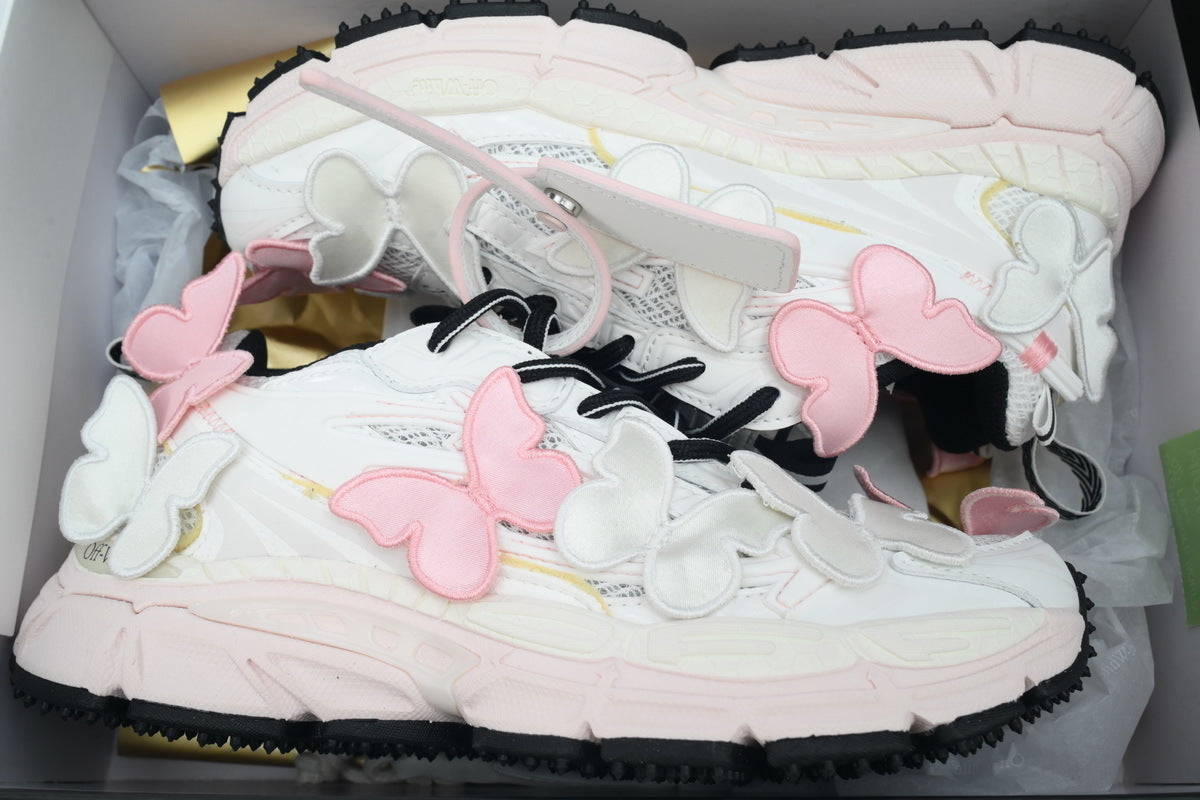 OFF 'Be Right Back' Rose Blanc Butterflies